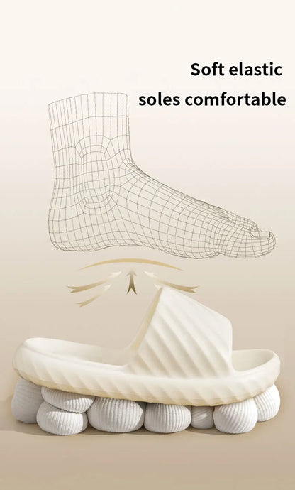 Platform Thick Bathroom Home Men Slippers Cloud Slippers Soft Sole Eva Outdoor Sandals Non-Slip Flip Flop Women Slippers