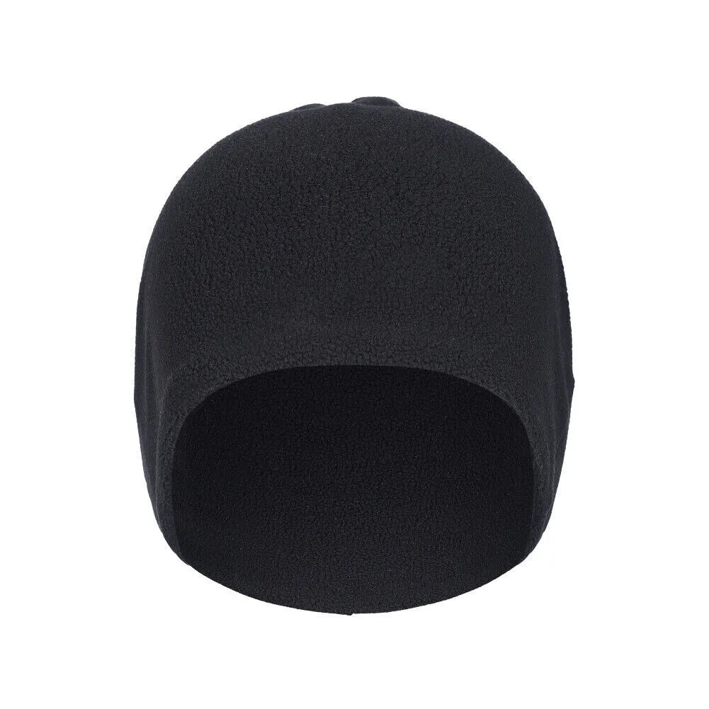 Winter Warmer Ponytail Skull Cap Windproof Thermal Fleece Beanie Hat Running Ski Outdoor Sports Cap with Ear Cover for Men Women