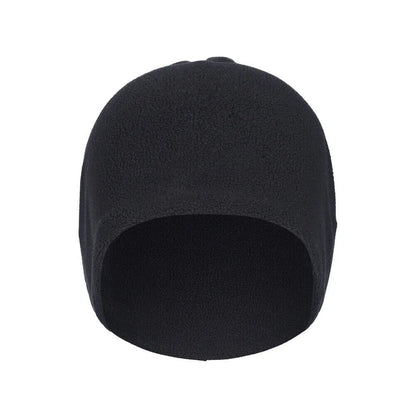 Winter Warmer Ponytail Skull Cap Windproof Thermal Fleece Beanie Hat Running Ski Outdoor Sports Cap with Ear Cover for Men Women
