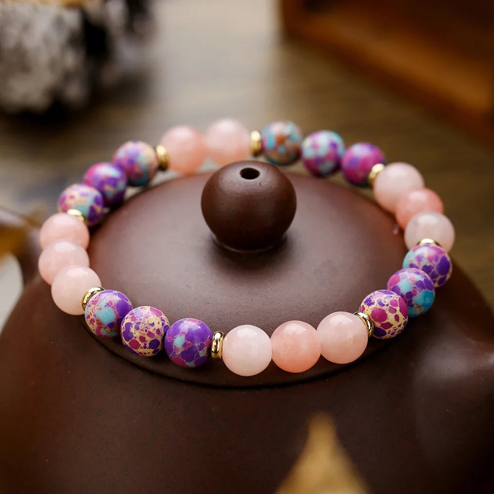 Meetvii Handmade 8mm Onyx Natrual Stone Beaded Bracelets for Women Men Hematite Healing Braslet Cadeau Homme Leisure Jewelry