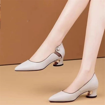 Cresfimix Lady Cute Silver High Quality Spring Slip on High Heel Shoes Women Golden Comfortable Shoes Mujer Tacones Altos E5052
