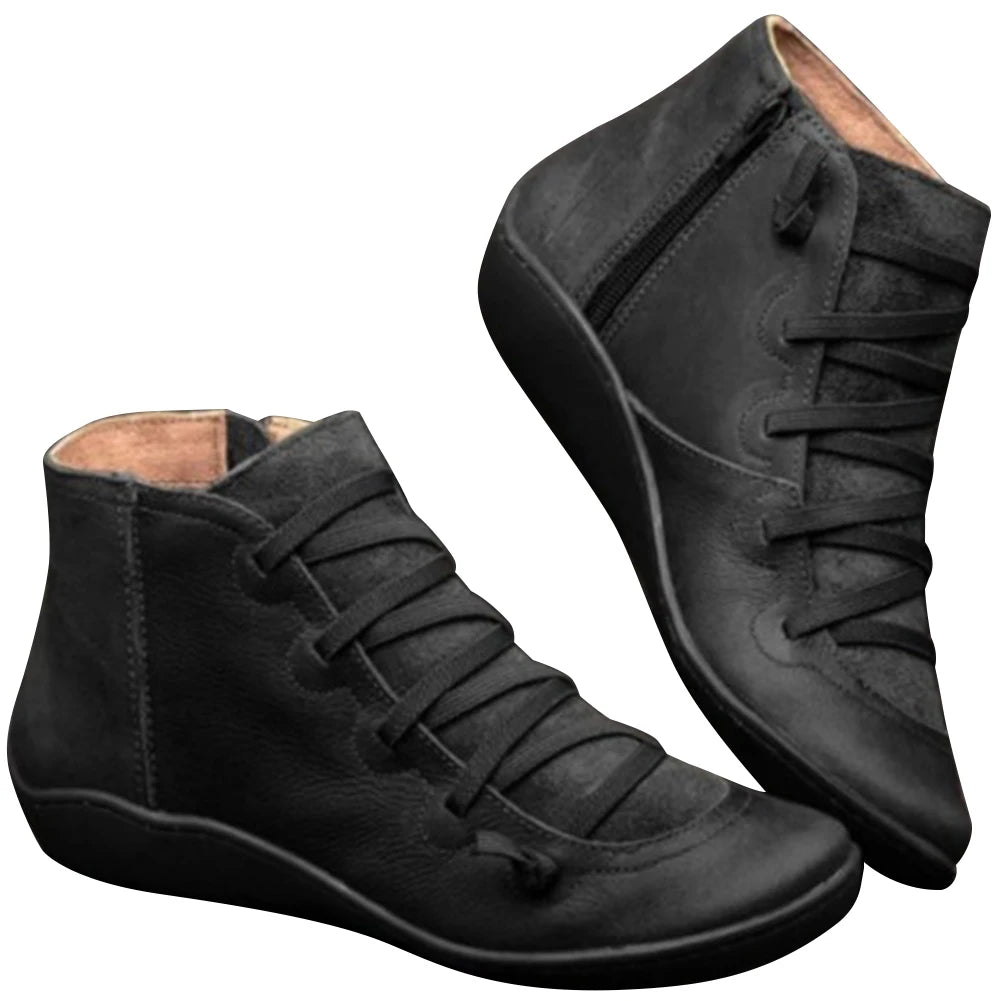 Women High Top Shoes Comfortable PU Leather Platform Shoes Multifunction Training Shoes Breathable for Outdoor Travel