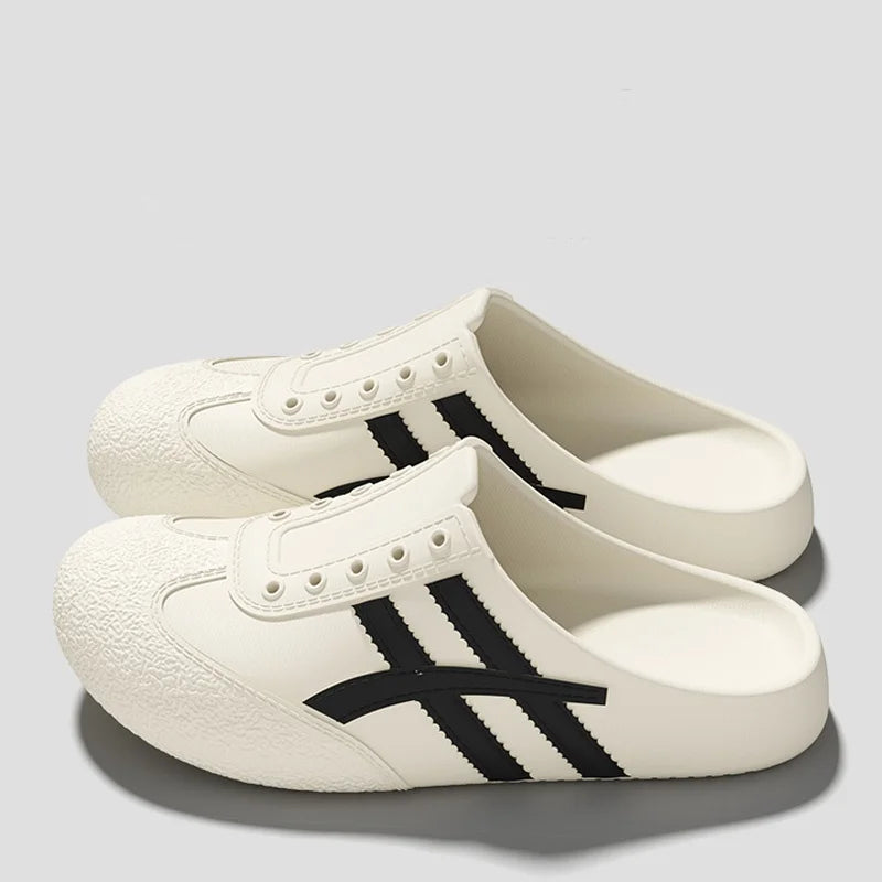 Brand Design Vulcanized Racing Shoes Women Summer 2026 Soft Light Weight Eva Outdoor Mules Slippers Plus Size Casual Clogs Shoes