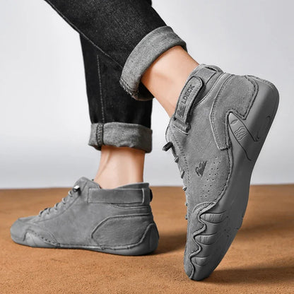 Men's Nude Boots Fashionable Stitching Lightweight Comfortable Soft Upper for Daily Wear Casual Street Style Walking Men Shoes