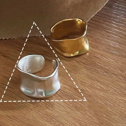 Sam Panda 925 Sterling Silver Rings For Women Men Fine Jewelry Finger Adjustable Open Vintage Chain Ring For Party Birthday Gift