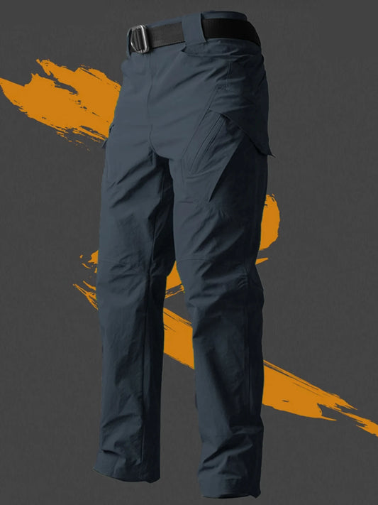 Men's Tactical Pants City Casual Cargo Trousers Waterproof Multi-pocket Wear-Resistant Outdoor Training Work Male Trousers