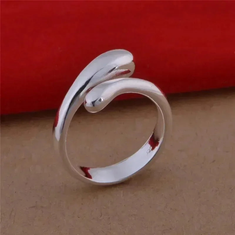 4pcs/set Light Luxury Earrings Ring Bracelet Necklace Set Vintage Personality Women Water Drop Four-piece Fashion Jewelry Set
