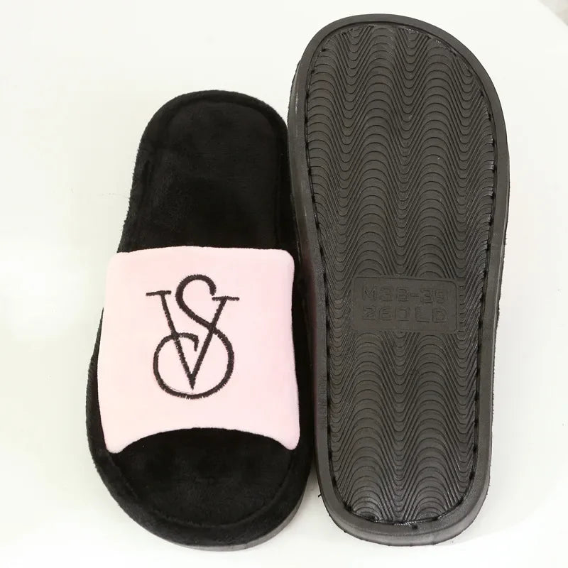New Women's Cotton Slippers Warm Cotton Slippers Men Women Sandals  Zapatos De Mujer Shoes Slides