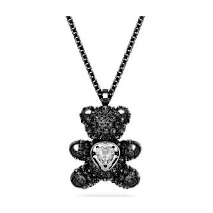 Original 2026 New Black Crystal Geometry Necklace Fine Jewelry Set Open Ring Necklace Earring Charms Black Jewelry for Women