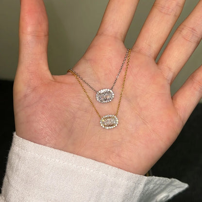 Vinregem Sparkling Crushed Ice Cut Lab Created Sapphire Gems Pendant Necklaces 100% 925 Sterling Silver Fine Jewelry Wholesale