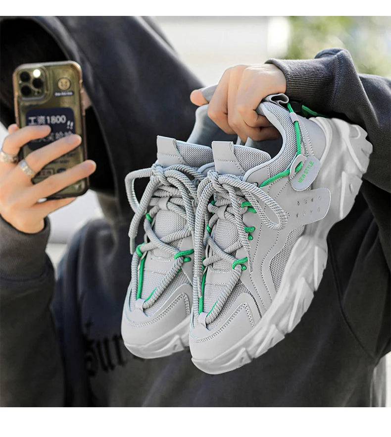 Men‘s Casual Sneakers new High Quality Comfortable Versatiled white shoes Outdoor Running Four Seasons Luxury Men platform shoes