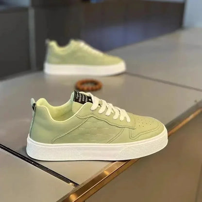 White Casual Leather Men Sneakers Shoes Comfortable Trend Board Shoes for Men Breathable Sneakers Sports Shoes Men Running Shoes