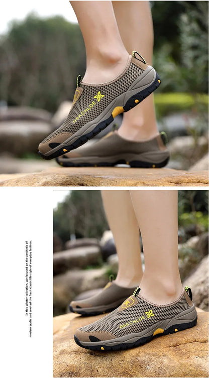 Men's Summer Sports Shoes Anti-skid and Wear-resistant Soles New Discount Shoes for Outdoor Hiking Casual and Breathable Shoes