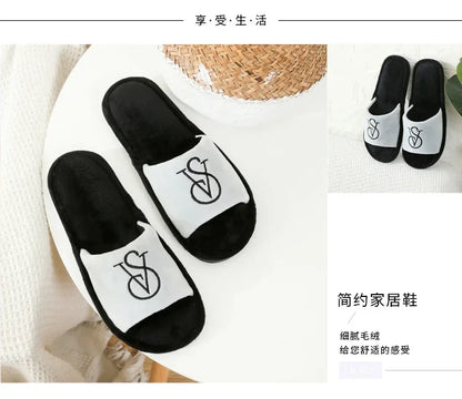 New Women's Cotton Slippers Warm Cotton Slippers Men Women Sandals  Zapatos De Mujer Shoes Slides