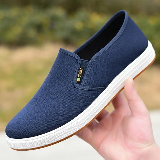 Autumn Low cut canvas shoes Comfort Male Flats Casual anti slip Vulcanized Sneaker New Fashion Light Loafers Zapatos Hombre