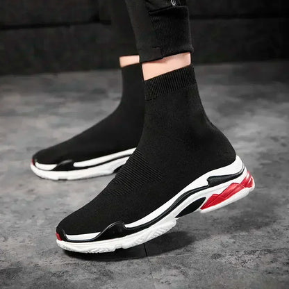 Shoes for Men Sneakers Men All Brands Tennis Loafers Shoes Tide Women Elastic Socks Shoes Fashion Casual Shoes Large 2024 Autumn
