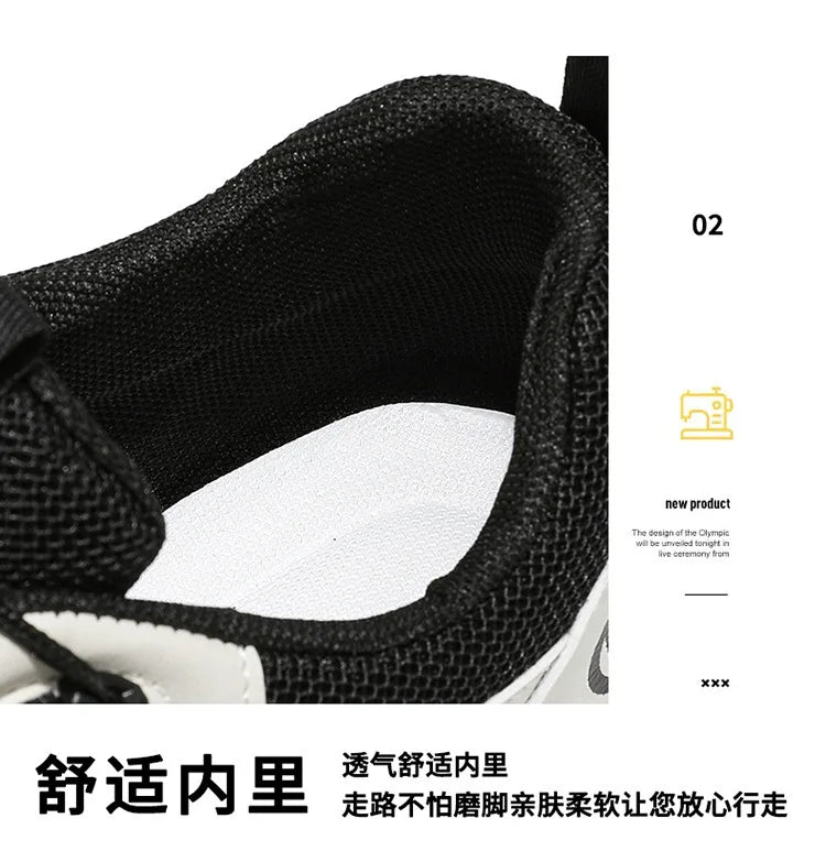 Autumn Men's Sneakers 2026 New Breathable Casual Shoes for Men Buttons Platform Vulcanzed Sneakers Shoes Non-slip Safety Shoes