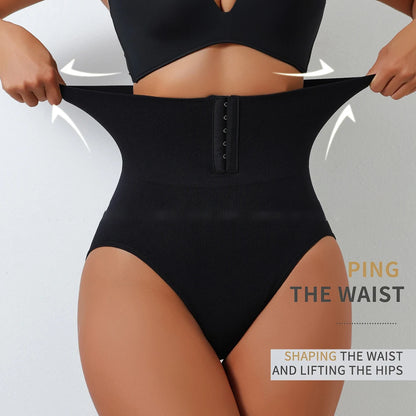 Womens Strong Postpartum Plus Size Buttoned Hip Lifting Top Waist Pants Mid-waist Comfortable High-quality Underpanties