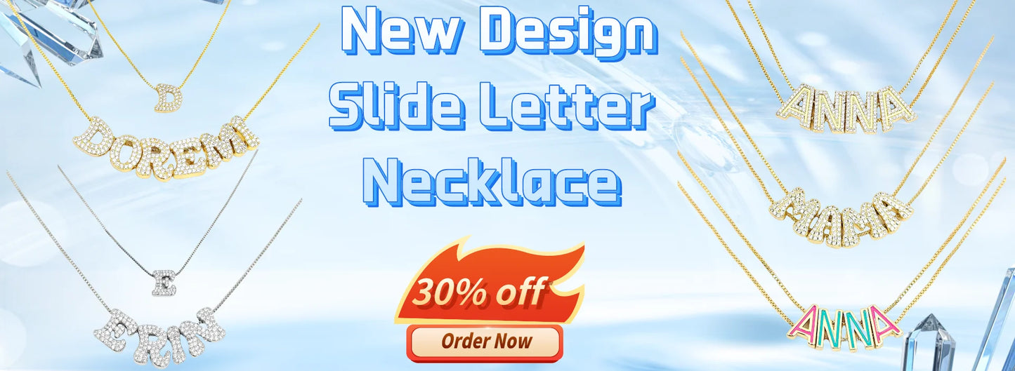 DOREMI  Personalized Name Stainless Steel Necklace Font Customized Initial Letter Nameplate Necklace Custom Jewelry Girl Women