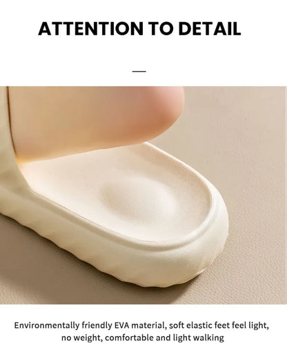 Platform Thick Bathroom Home Men Slippers Cloud Slippers Soft Sole Eva Outdoor Sandals Non-Slip Flip Flop Women Slippers
