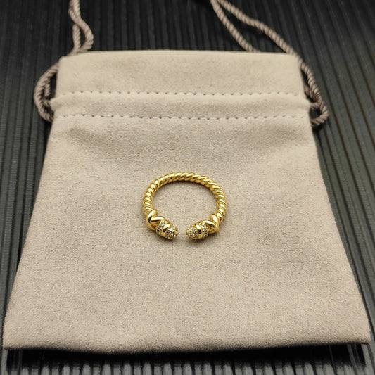 2025 Christmas New DY Colored Crystal Ring Trendsetting DY Ring Perfect Accessory for Everyday Wear