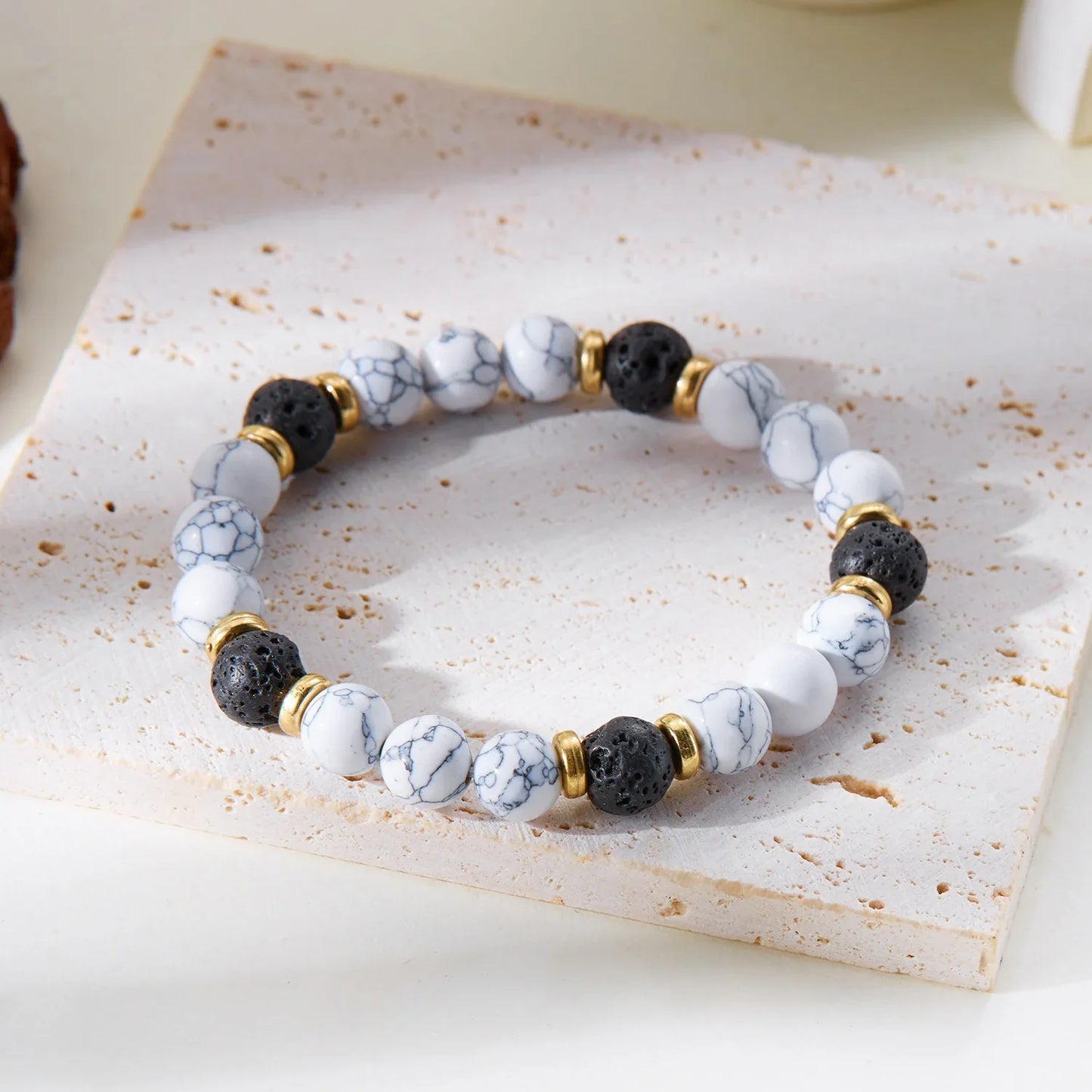 Bring Good Luck and Attract Wealth Natural Stone Bracelet Energy Meditation Bracelet Friendship Jewelry Gift Stretch Bracelet