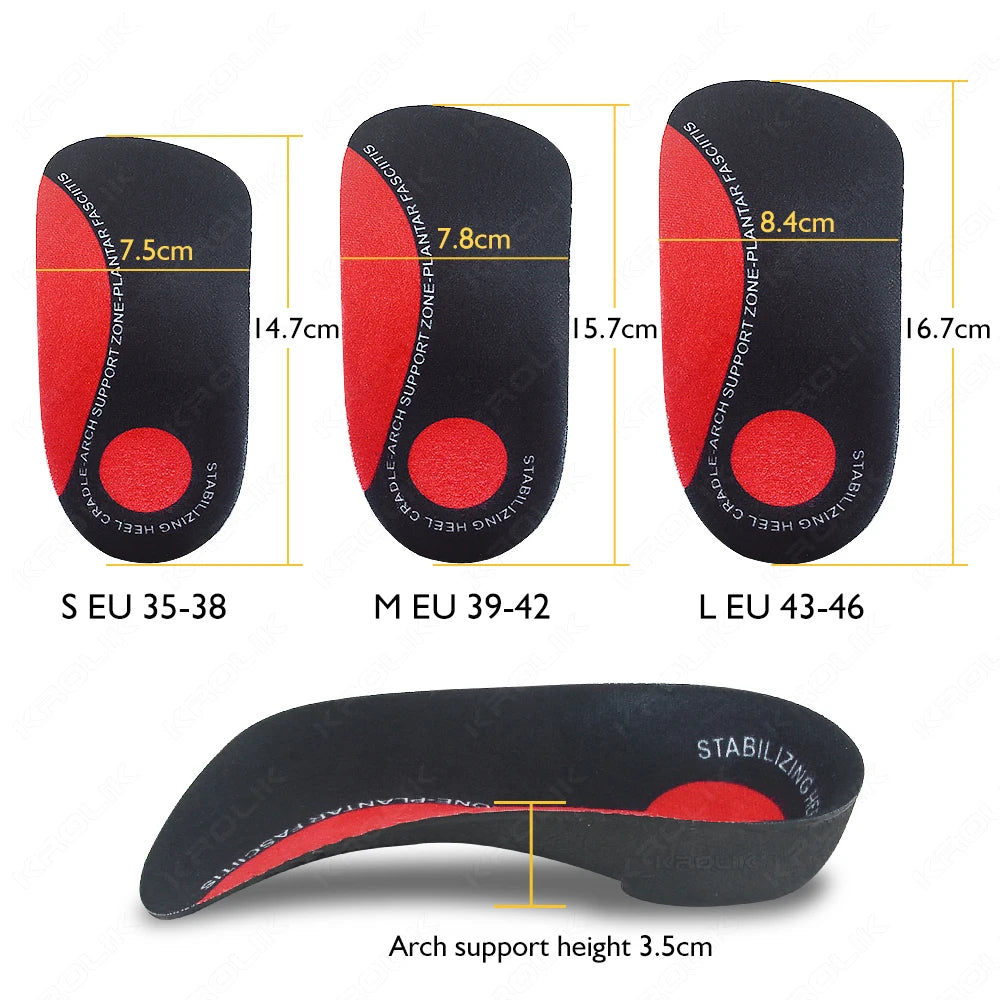 Severe Flat Foot Arch Support Insoles For Shoes Men Women Orthotic Inserts Orthopedic Shoes Soles Heel Pain Plantar Fasciitis