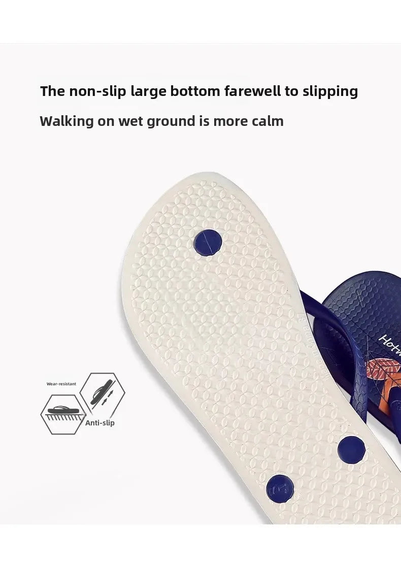 Printing Slippers Women's Flip Flops Herringbone Slipper Clip Foot Beach Slides Soft Sole Platform Flip Flops Non Slip Slippers