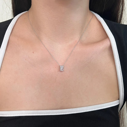 Vinregem Sparkling Crushed Ice Cut Lab Created Sapphire Gems Pendant Necklaces 100% 925 Sterling Silver Fine Jewelry Wholesale