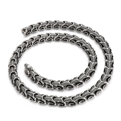 11mm Dragon Chain Bracelet & Necklace - Stainless Steel 316L - KN10315-D