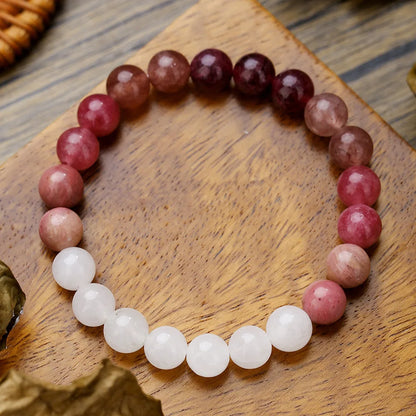 Meetvii Handmade 8mm Onyx Natrual Stone Beaded Bracelets for Women Men Hematite Healing Braslet Cadeau Homme Leisure Jewelry