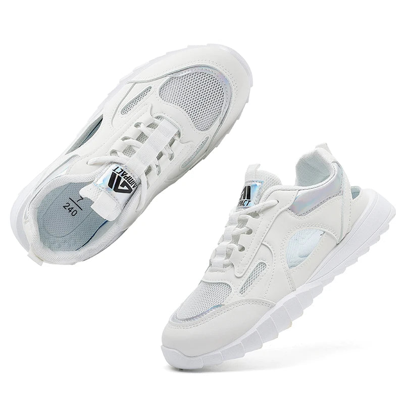 Women's Breathable Thick-Sole Sneakers w/Durable Design, Outdoor Running/Walking Shoes for Gym & Daily Wear - Stylish Comfort