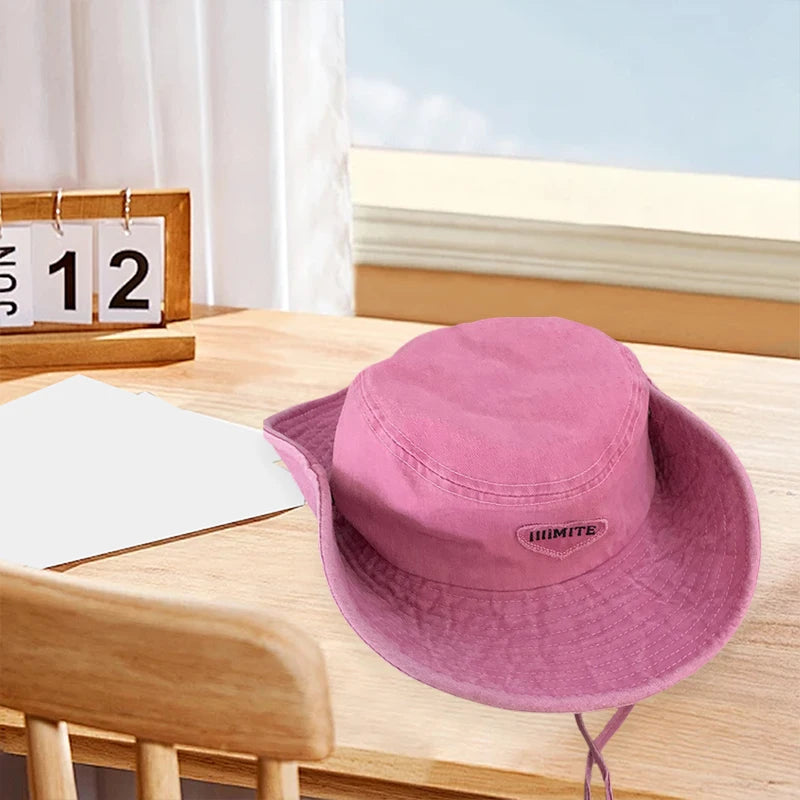 Stylish Unisex Fedora Hat with Heart Embroidery and Wide Brim Perfect for Outdoor Activities like Hiking and Camping