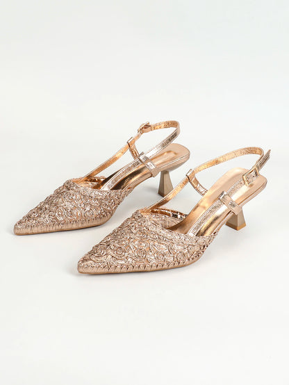 Women's Pumps 2 Inch Chunky Block Heel Pointed Toe Ankle Strap Slingback Wedding Party Dress Shoes