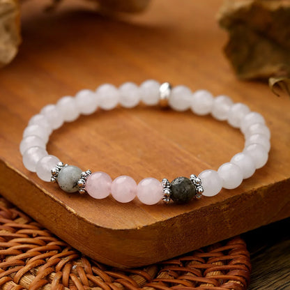 Meetvii Handmade 8mm Onyx Natrual Stone Beaded Bracelets for Women Men Hematite Healing Braslet Cadeau Homme Leisure Jewelry