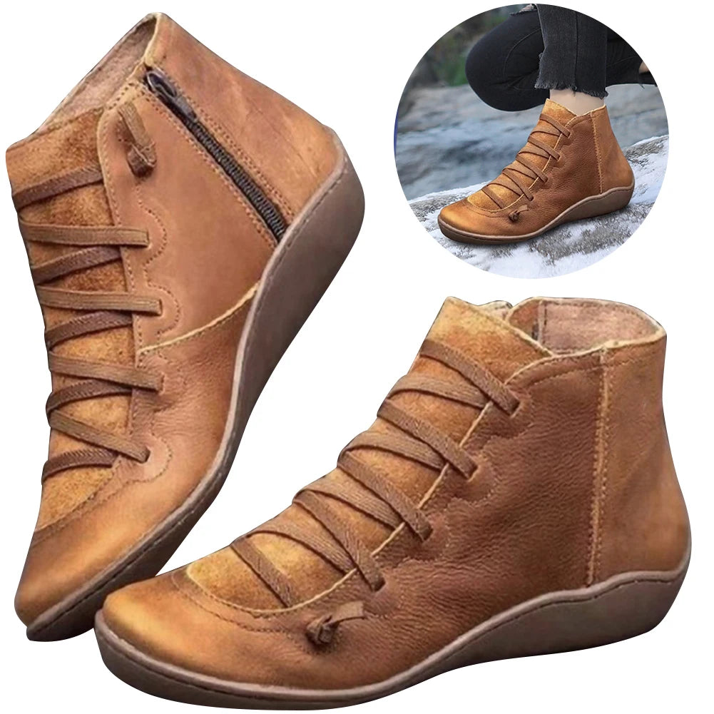 Women High Top Shoes Comfortable PU Leather Platform Shoes Multifunction Training Shoes Breathable for Outdoor Travel