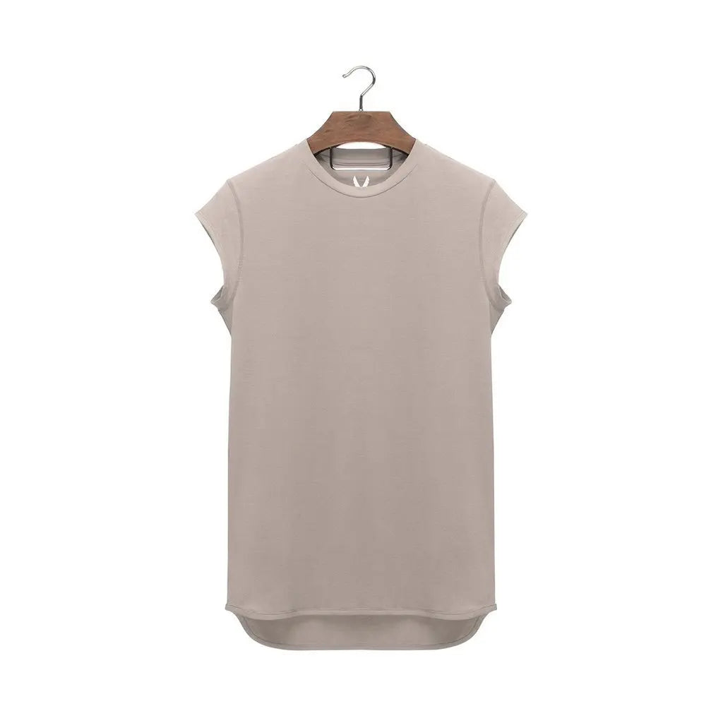 Batwing Sleeve Tshirt Men Workout GYM Fitness T Shirts Moto Biker Tops Hip Hop Streetwear Men Clothing