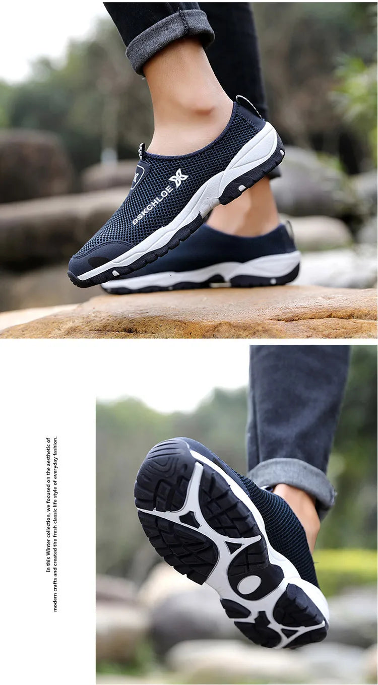 Men's Summer Sports Shoes Anti-skid and Wear-resistant Soles New Discount Shoes for Outdoor Hiking Casual and Breathable Shoes