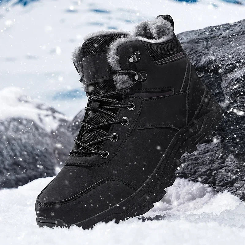men boots 2025 New Winter Slippers Warm Men Shoes Waterproof Non-Slip Plush Sneakers Male tenis shoes Boots Men Sneakers Winter