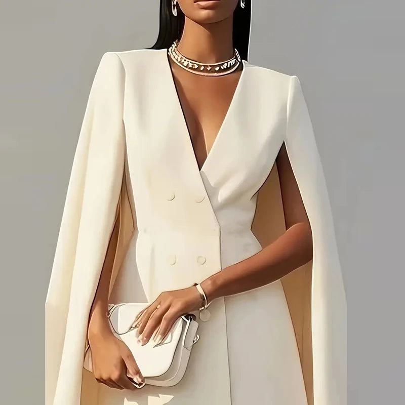 Fashion Women Suit Style Office Dress Temperament Mini Dress Women Autumn V Neck Long Sleeve Formal Dress With Tied Waist Sexy