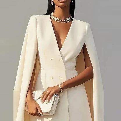Fashion Women Suit Style Office Dress Temperament Mini Dress Women Autumn V Neck Long Sleeve Formal Dress With Tied Waist Sexy