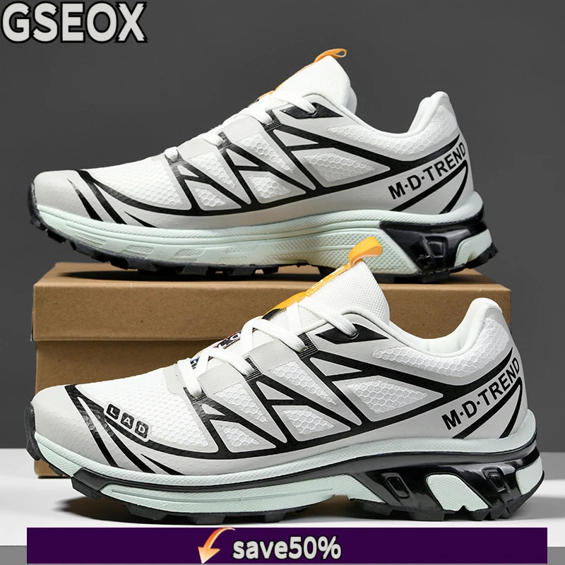 Men's hiking shoes, wear-resistant and anti slip outdoor sports shoes, fashionable and lightweight casual walking shoes