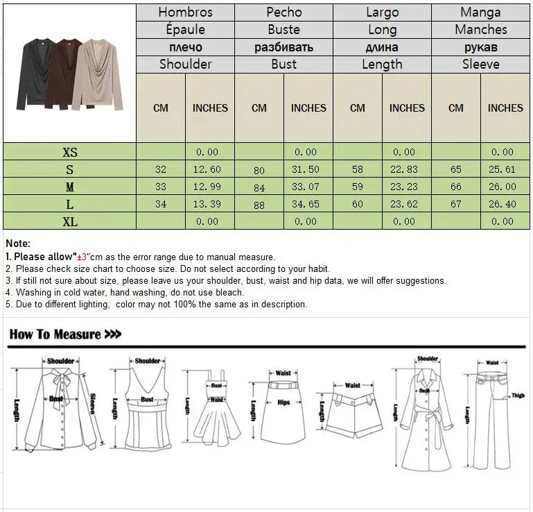 BSAY Knitted T-shirt Women Fashion Autumn Winter Tee Pullover Top Chic Female Long Sleeved draped neckline T-Shirts Mjuer