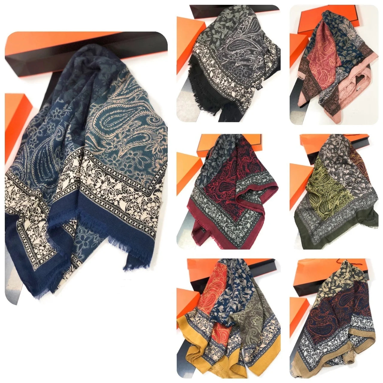 2026 Spring Paisley Pashmina Scarf Shawl Muslim Ramadan Hijabs for Women Autumn Designer Print Female Sunscreen Beach Stoles