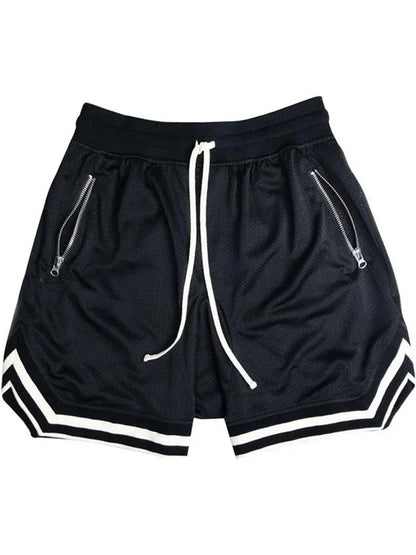Men's Mesh Sports Track Shorts Summer Basketball Fitness Running Breathable Short Pants Loose Muscle Training Bermuda Masculina