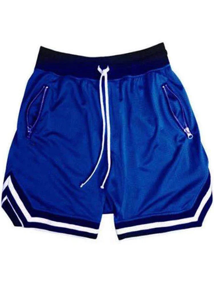 Men's Mesh Sports Track Shorts Summer Basketball Fitness Running Breathable Short Pants Loose Muscle Training Bermuda Masculina