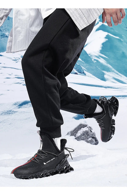 men boots 2025 New Winter Slippers Warm Men Shoes Waterproof Non-Slip Plush Sneakers Male tenis shoes Boots Men Sneakers Winter