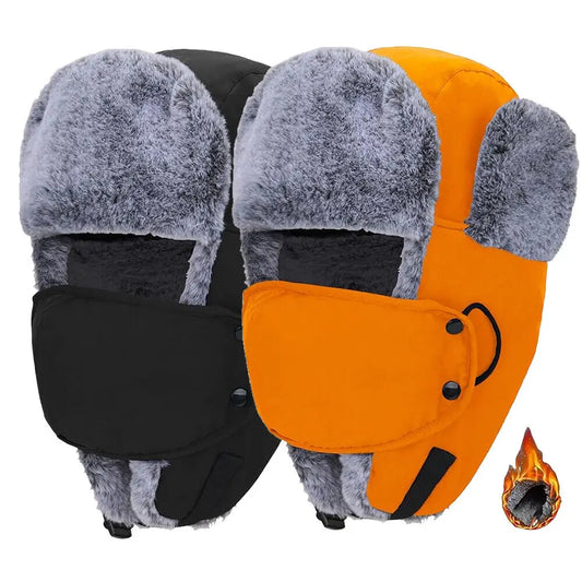 Outdoor Windproof Earflaps Warm Hat Winter Men Women Snow Ski Hat Lei Feng Caps Earmuffs Hats Masks Ear Protection Hats