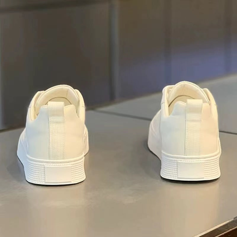 White Casual Leather Men Sneakers Shoes Comfortable Trend Board Shoes for Men Breathable Sneakers Sports Shoes Men Running Shoes