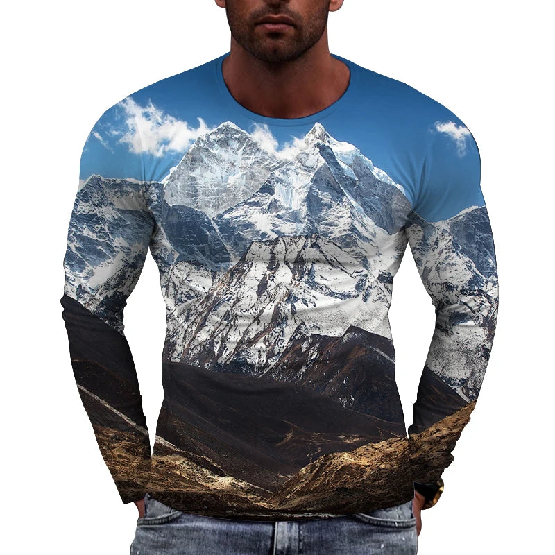 Summer Helicopter Pattern  Men's T-shirt Hip Hop 3D Print Personality   Neck Short Sleeve  Fashion Clothes